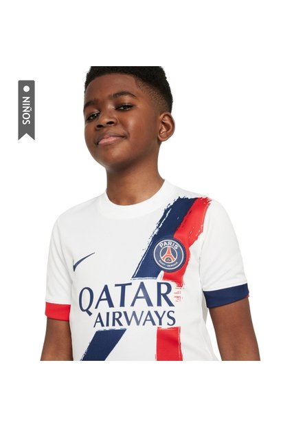 Camiseta Nike Paris Saint-Germain 2025/26 Niño-Blanco