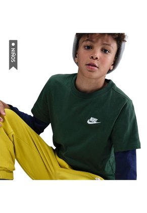 Camiseta Nike Sportswear Futura Niño-Verde
