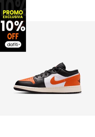 Tenis Unisex Niño Air Jordan 1 Low Negro Nike