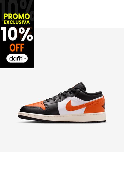 Tenis Unisex Niño Air Jordan 1 Low Negro