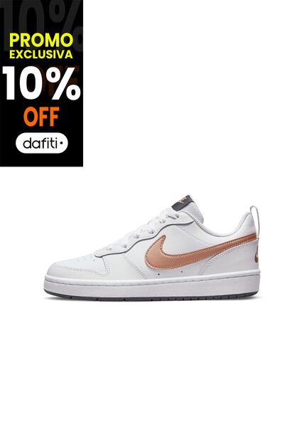 Tenis Unisex Niño Nike Court Borough Low 2 Blanco
