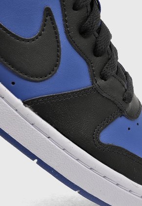 Tenis Lifestyle Azul-Negro-Blanco Nike Court Borough Mid 2 Big Kids'