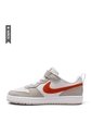 Tenis Nike Court Borough Low Ess Bpv Niño-Blanco/Naranja de Nike