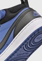Tenis Lifestyle Azul-Negro-Blanco Nike Court Borough Mid 2 Big Kids' de Nike
