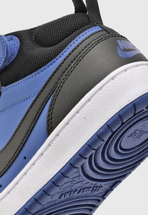 Tenis Lifestyle Azul-Negro-Blanco Nike Court Borough Mid 2 Big Kids'