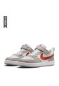 Tenis Nike Court Borough Low Ess Bpv Niño-Blanco/Naranja de Nike