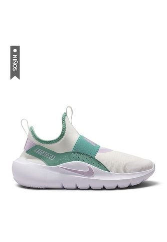 Tenis Nike Flex Runner 4 Gs Niño-Beige/Verde Nike