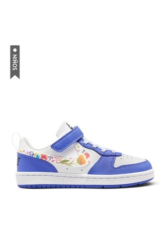Tenis Nike Court Borough Low Fl Bpv Niño-Blanco/Azul Nike