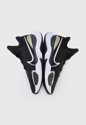 Tenis Basketball Negro-Blanco-Dorado Nike Renew Elevate III