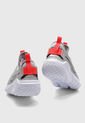 Tenis Running Gris-Blanco-Rojo Nike Kids Flex Runner 2 de Nike