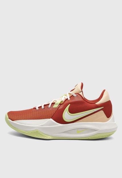 Tenis Basketball Naranja-Terracota-Verde Lima Nike Precision VI