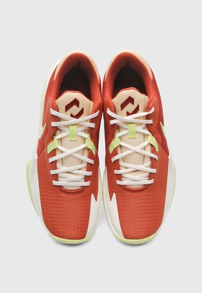 Tenis Basketball Naranja-Terracota-Verde Lima Nike Precision VI