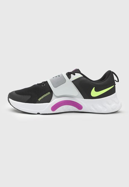 Tenis Training Negro-Amarillo Neón-Gris Nike Renew Retaliation 4
