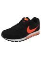 Tenis Lifestyle Negro-Naranja Nike MD Runner 2 de Nike