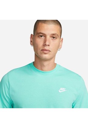 Camiseta Hombre Nike Nsw Club Tee Verde Claro