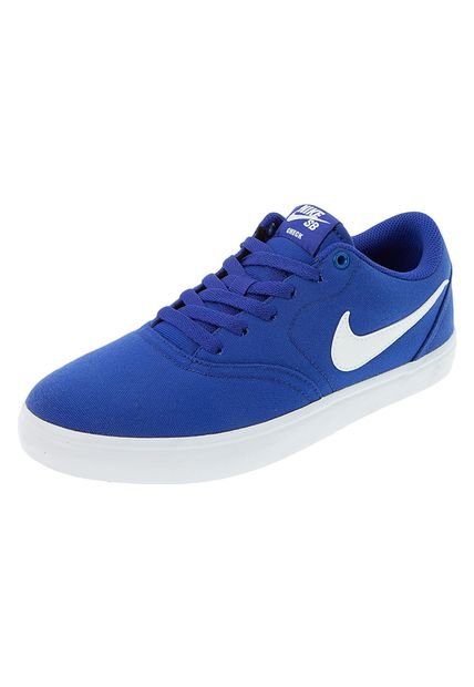 Skateboarding Azul Royal-Blanco Nike Sb Check Solar Cnvs - Compra Ahora ...