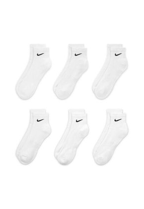 Medias Nike Everyday Cush Ankle 6Pr Hombre-Blanco