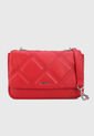 Bolso Manos Libres Rojo-Plateado Nine West de Nine West