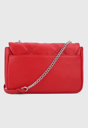 Bolso Manos Libres Rojo-Plateado Nine West
