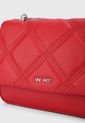 Bolso Manos Libres Rojo-Plateado Nine West de Nine West