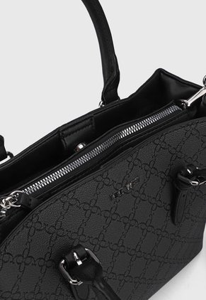 Bolso Gris-Negro Nine West Jet Back Logo