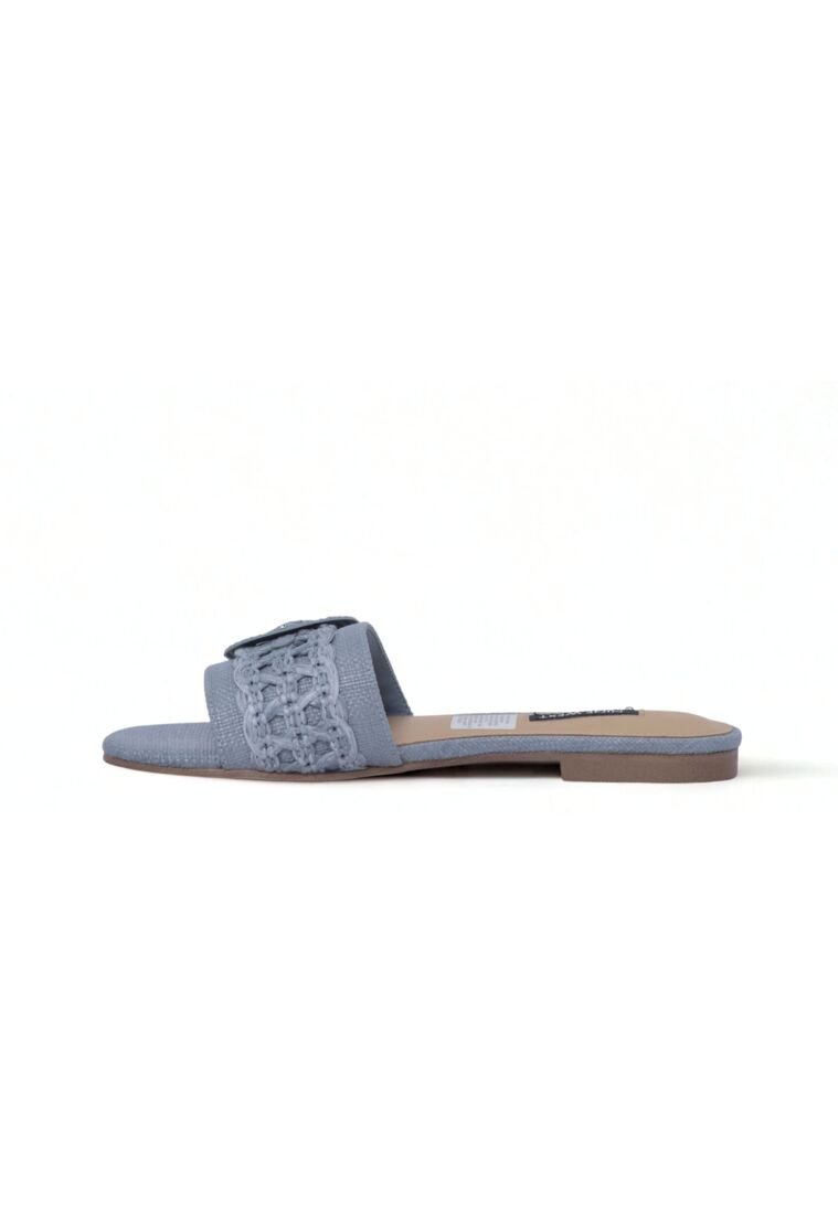 Nine West Femme Ending Sandale à Talon, Bleu Crème Multi 420, 40 EU