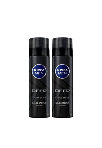 Gel De Afeitar Nivea Men Deep Clean Shave 2 X 200 Ml