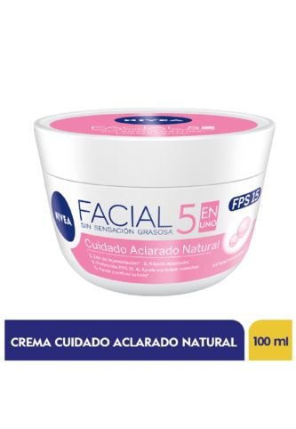 Nivea - Crema Nivea Cuidado Aclarado Natural Frasco 100 Ml