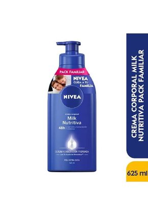 Crema Corporal Nivea Body Milk Nutritiva 2 X 625 Ml