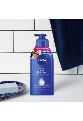 Crema Corporal Nivea Body Milk Nutritiva 2 X 625 Ml