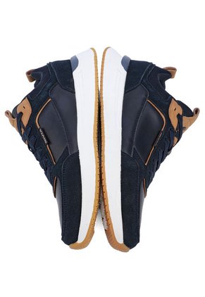 Tenis Azul-Cafe Nivia En Cuero