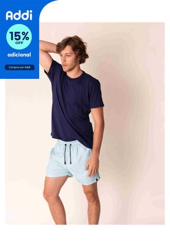 Camiseta Azul No Drama MNHTNAVYXL NO DRAMA