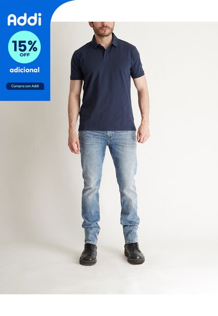 Polo Azul No Drama MNHPNAVYXL