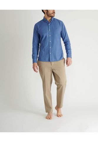 Camisa Oxford Manga Larga MNHCOXFORDAZUL Azul NO DRAMA