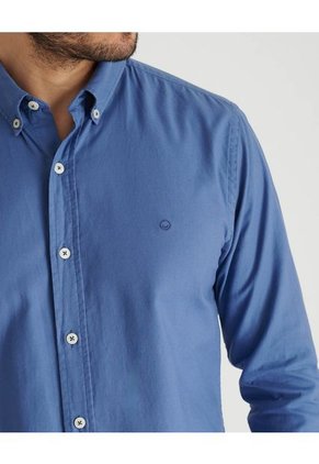Camisa Oxford Manga Larga MNHCOXFORDAZUL Azul