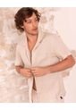 Camisa Beige No Drama MNHCARENAXL de NO DRAMA