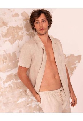 Camisa Beige No Drama MNHCARENAXL