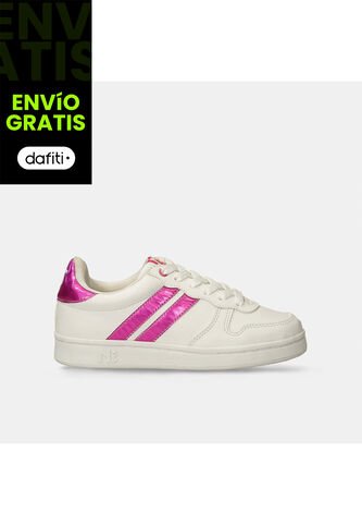 Tenis Junior Para Niña North Star Blanco-Fucsia Simba North Star