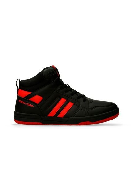 Tenis Casuales Negro North Star Galan Hem Hombre
