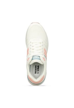 Tenis Casuales Blanco-Rosado North Star Idana Hugo Mujer