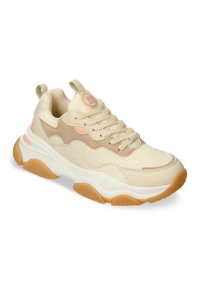 Tenis Casuales Beige North Star Ficticia Mujer