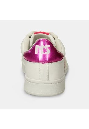 Tenis Junior Para Niña North Star Blanco-Fucsia Simba