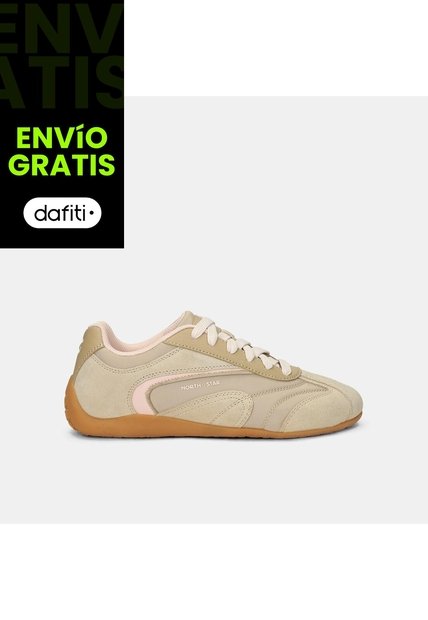 Tenis Para Mujer North Star Beige Retro Race