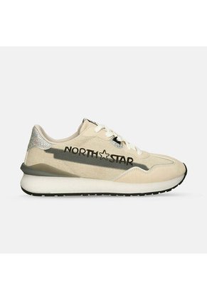 Tenis Para Mujer North Star Beige Joselyn Retro Nova 500