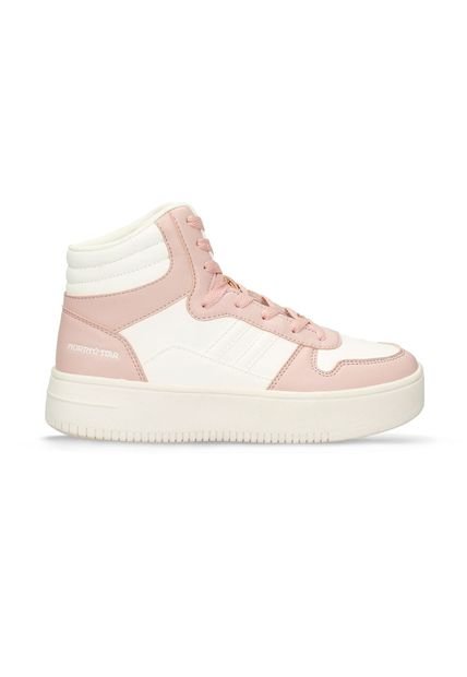 Tenis Casuales Blanco-Rosado North Star Frenesi Dave Mujer