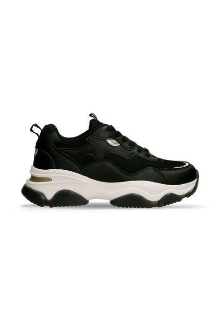 Tenis Casuales Negro North Star Ficticia Mujer