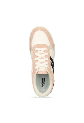 Tenis Casuales Blanco-Rosado North Star Ifel Bella Mujer