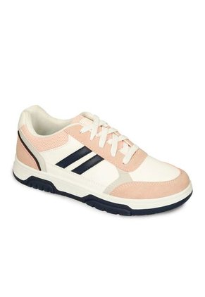 Tenis Casuales Blanco-Rosado North Star Ifel Bella Mujer