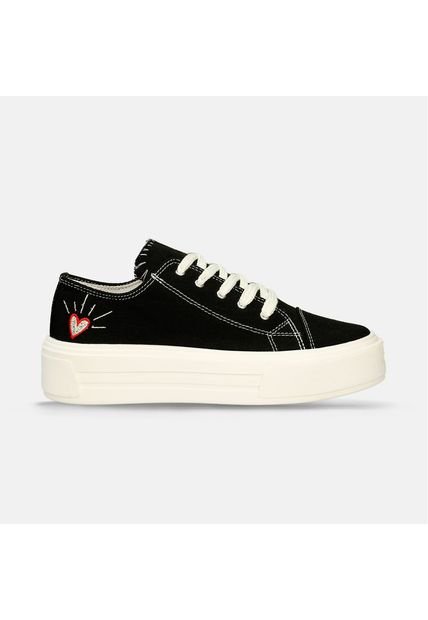 Tenis Casuales Negro North Star Jesenia Mujer