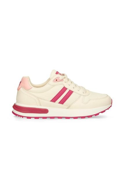Tenis Casuales Blanco-Fucsia North Star Inhar Dylan Mujer